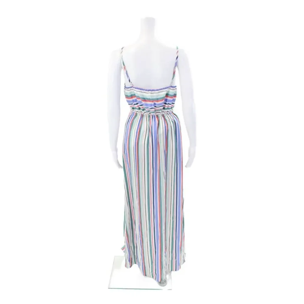 Jack by BB DAKOTA Women's Spaghetti Straps Slit Hem Maxi Dress Striped Size S